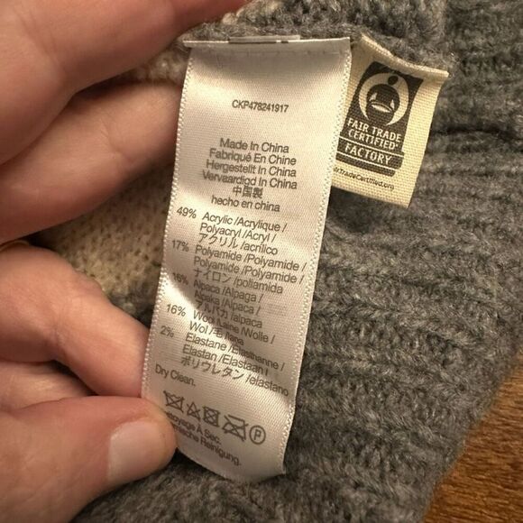 New! Madewell Gray Argyle Sweater Sz XXS - Picture 7 of 7